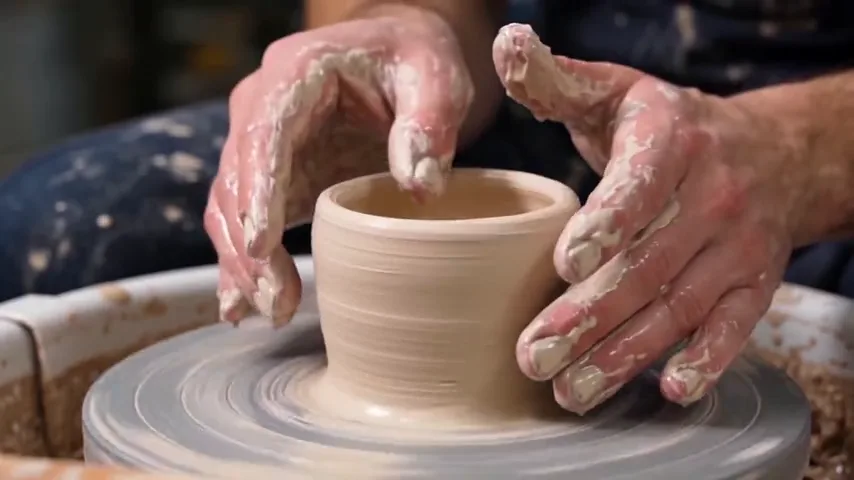 Preview: One careful motion at the pottery wheel